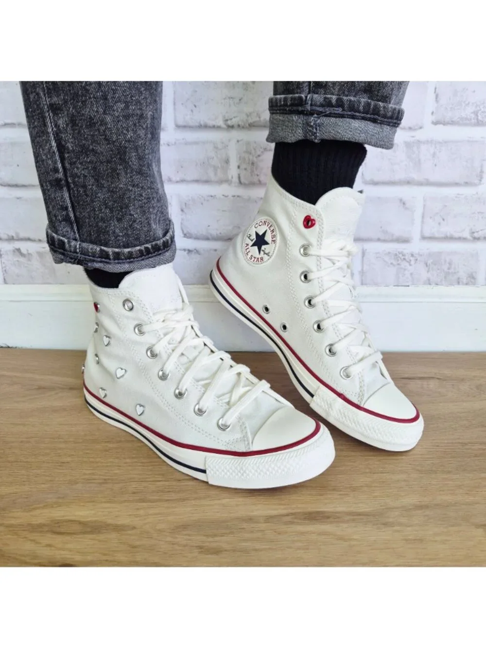 ❤️Converse Chuck Taylor Valentine's Day Sz 10 Womens shoes Sneaker White A19055C